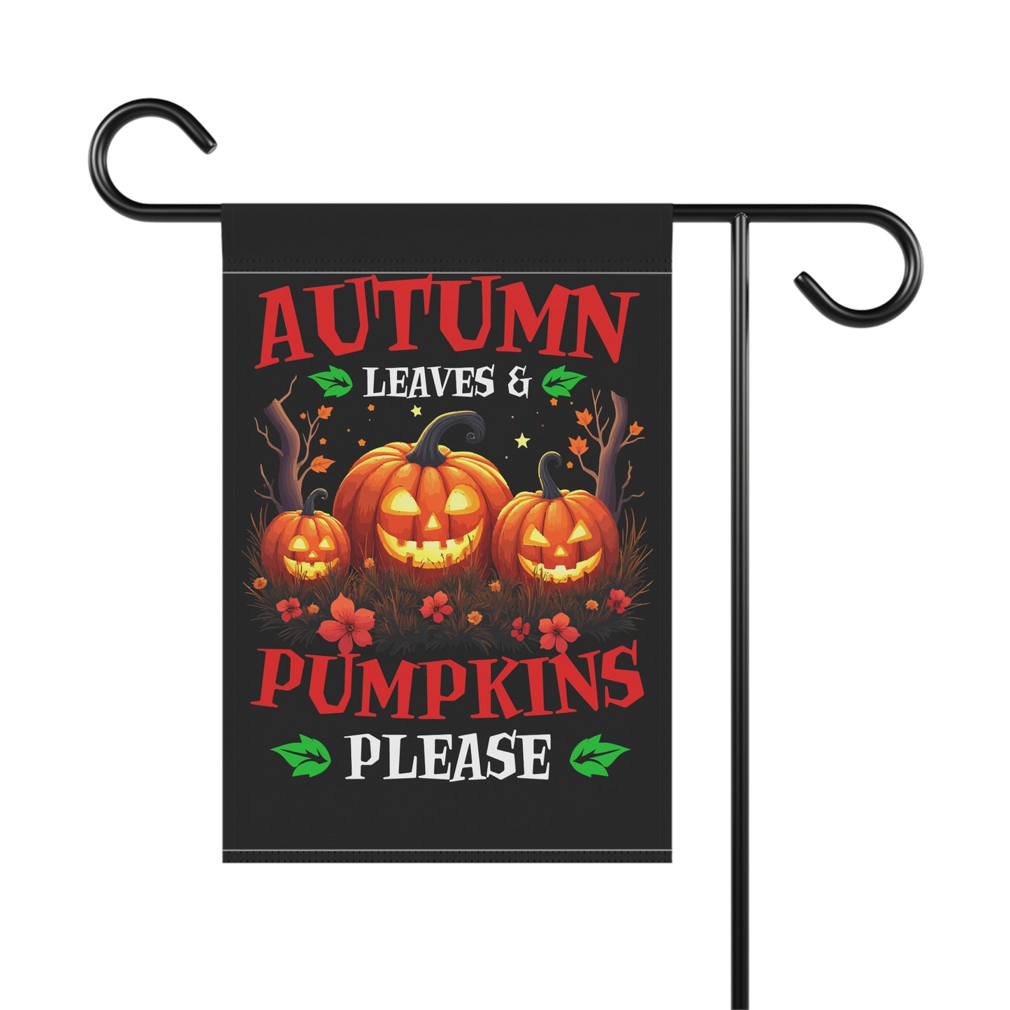 Autumn Leaves and Pumpkins Garden & House Banner