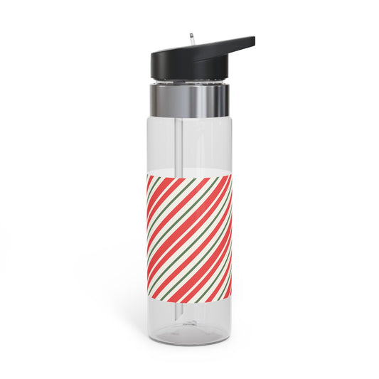 Christmas Stripes Sport Water Bottle