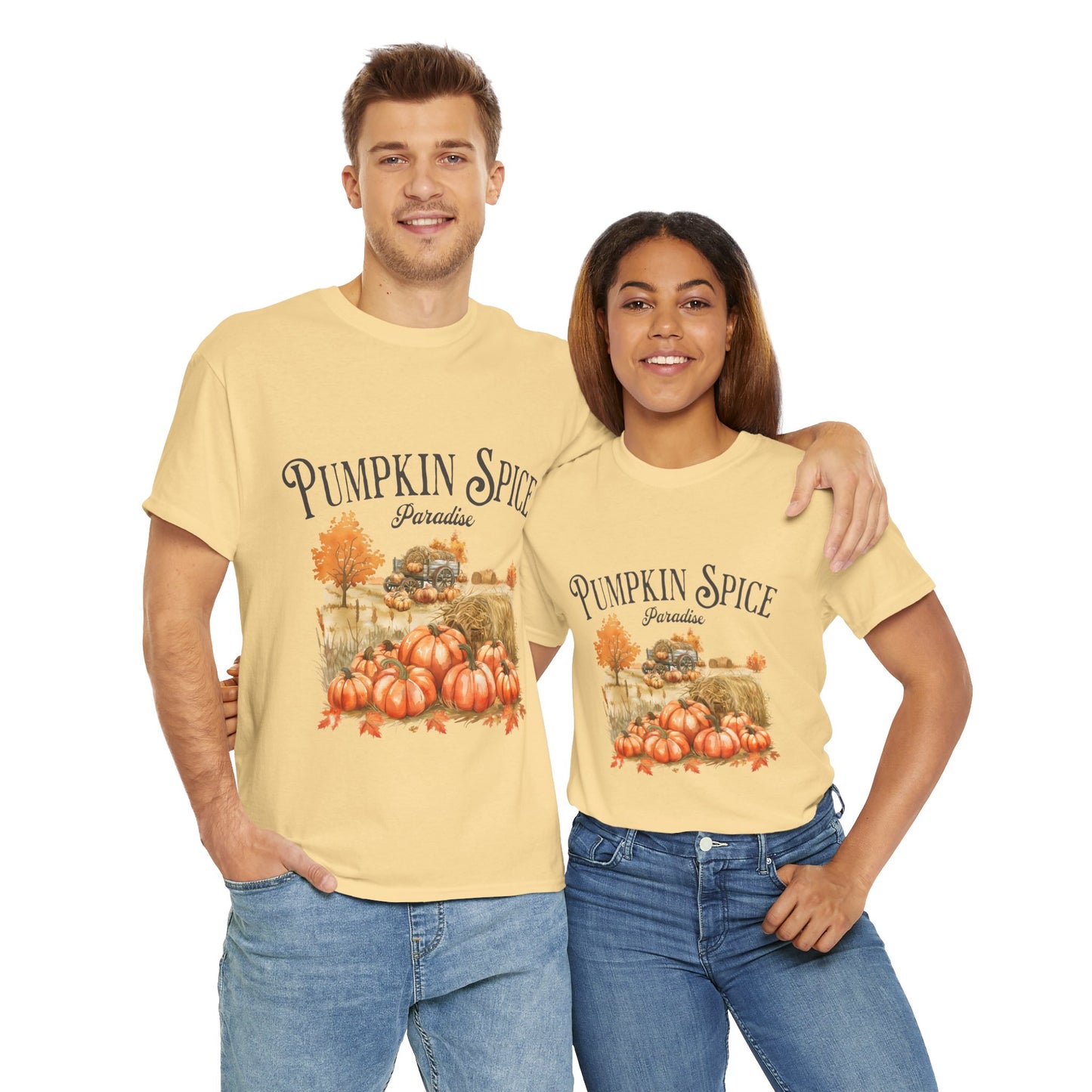 Pumpkin Spice Paradise Unisex Heavy Cotton Tee