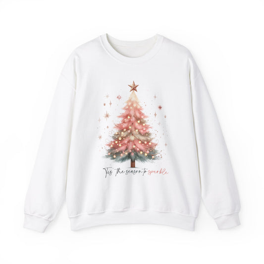 Pink Christmas Tree Sweatshirt