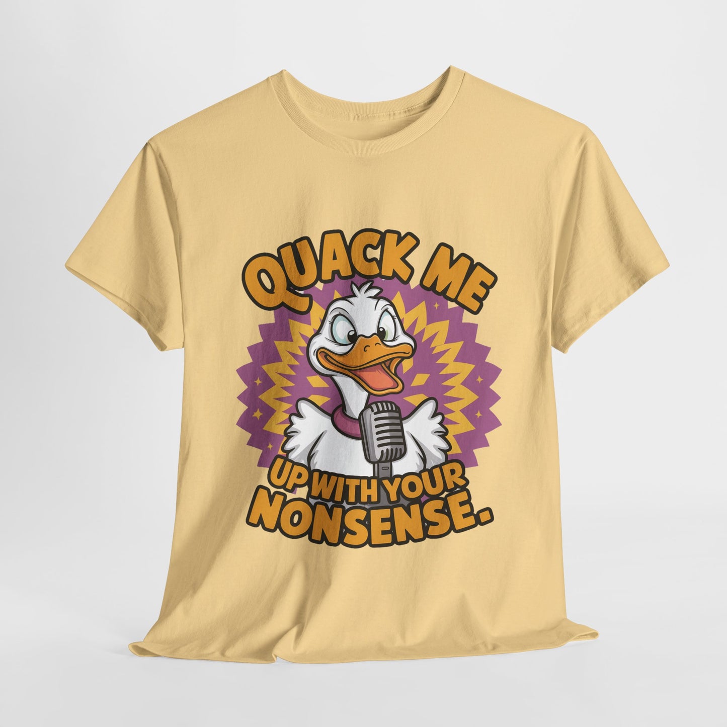 Quack Me Up Funny Duck Heavy Cotton Tee