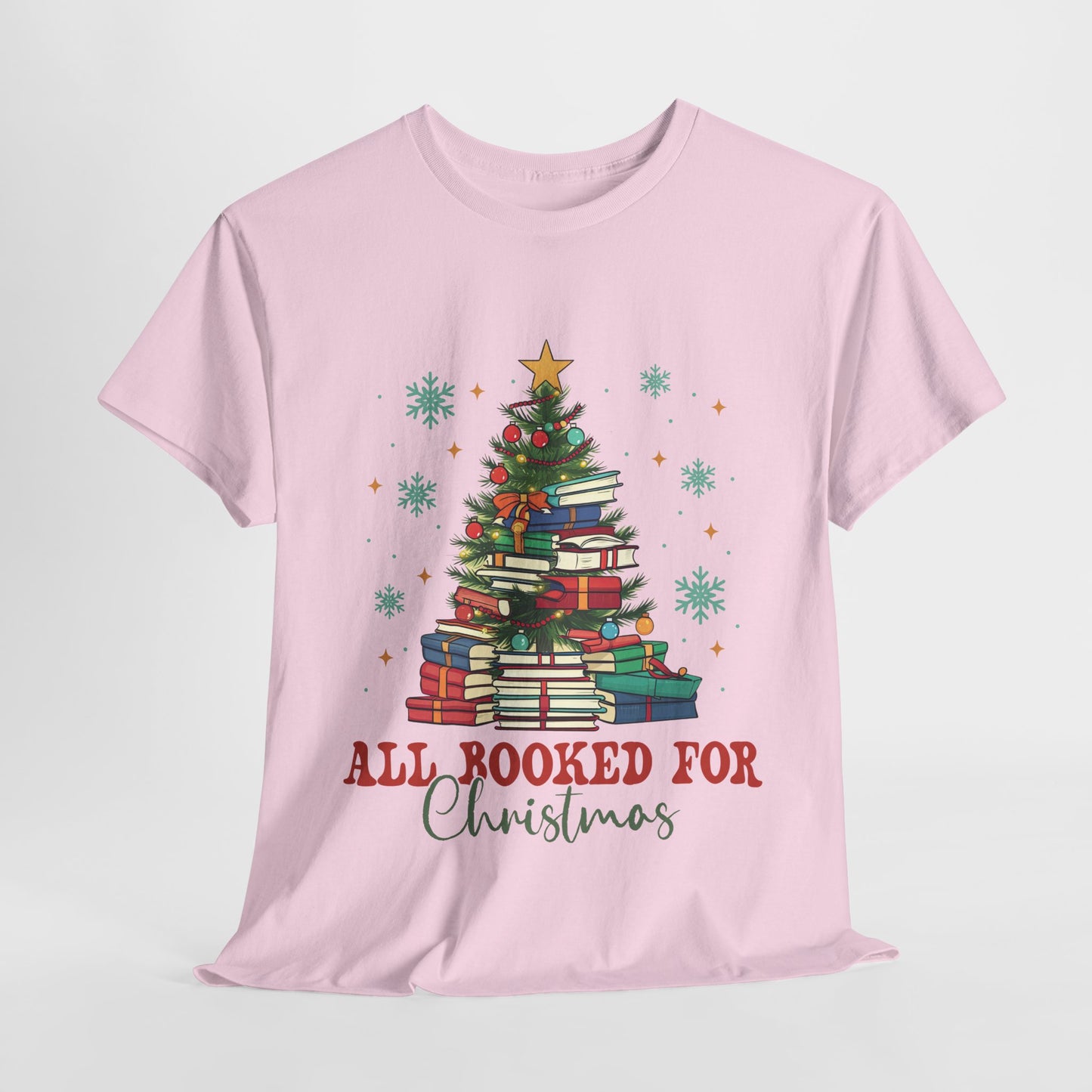 All Booked For Christmas Heavy Cotton Tee