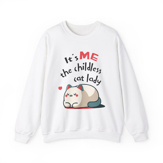 It's Me The Childless Cat Lady Funny Cat Sweatshirt