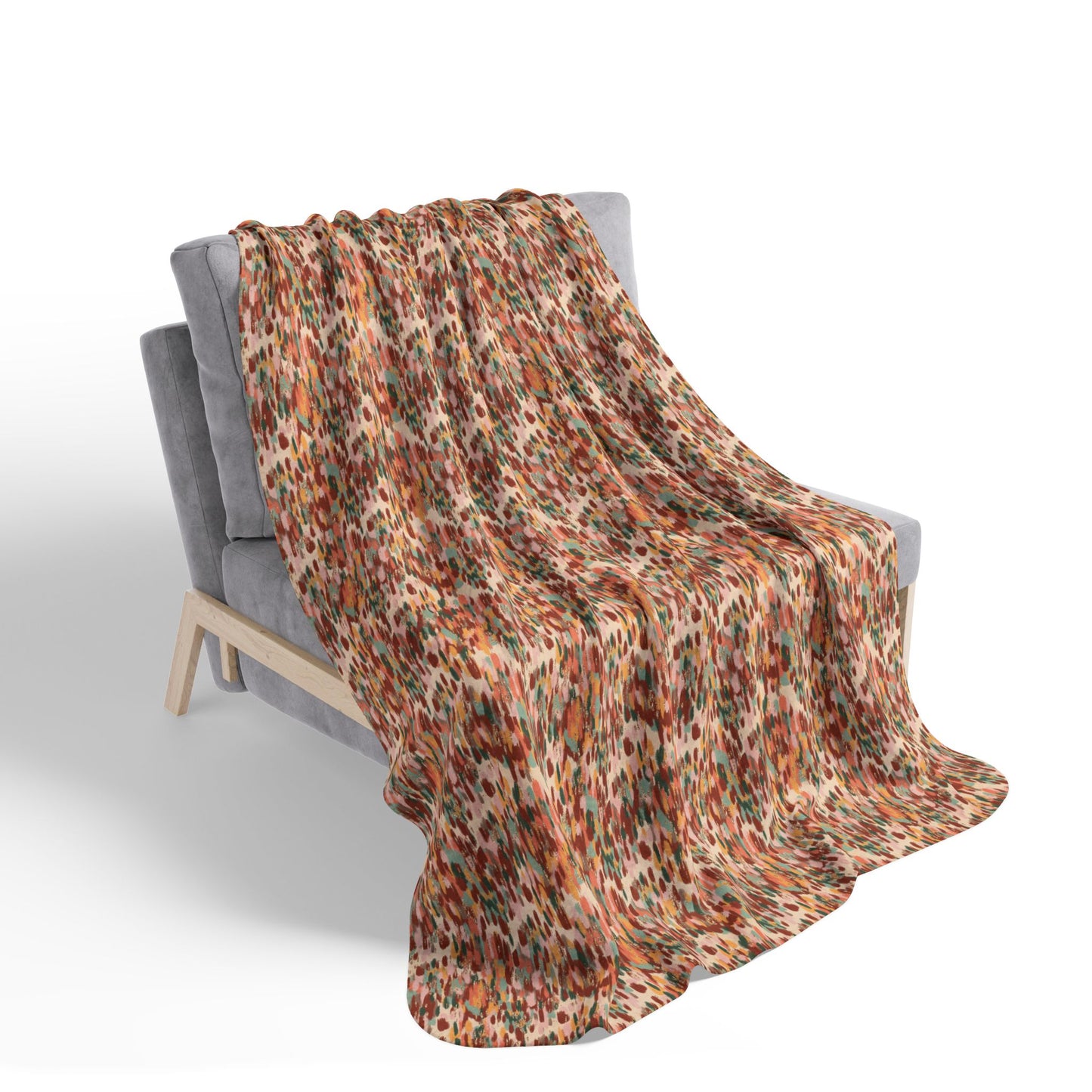 Autumn Abstract 2 Fleece Sherpa Blanket