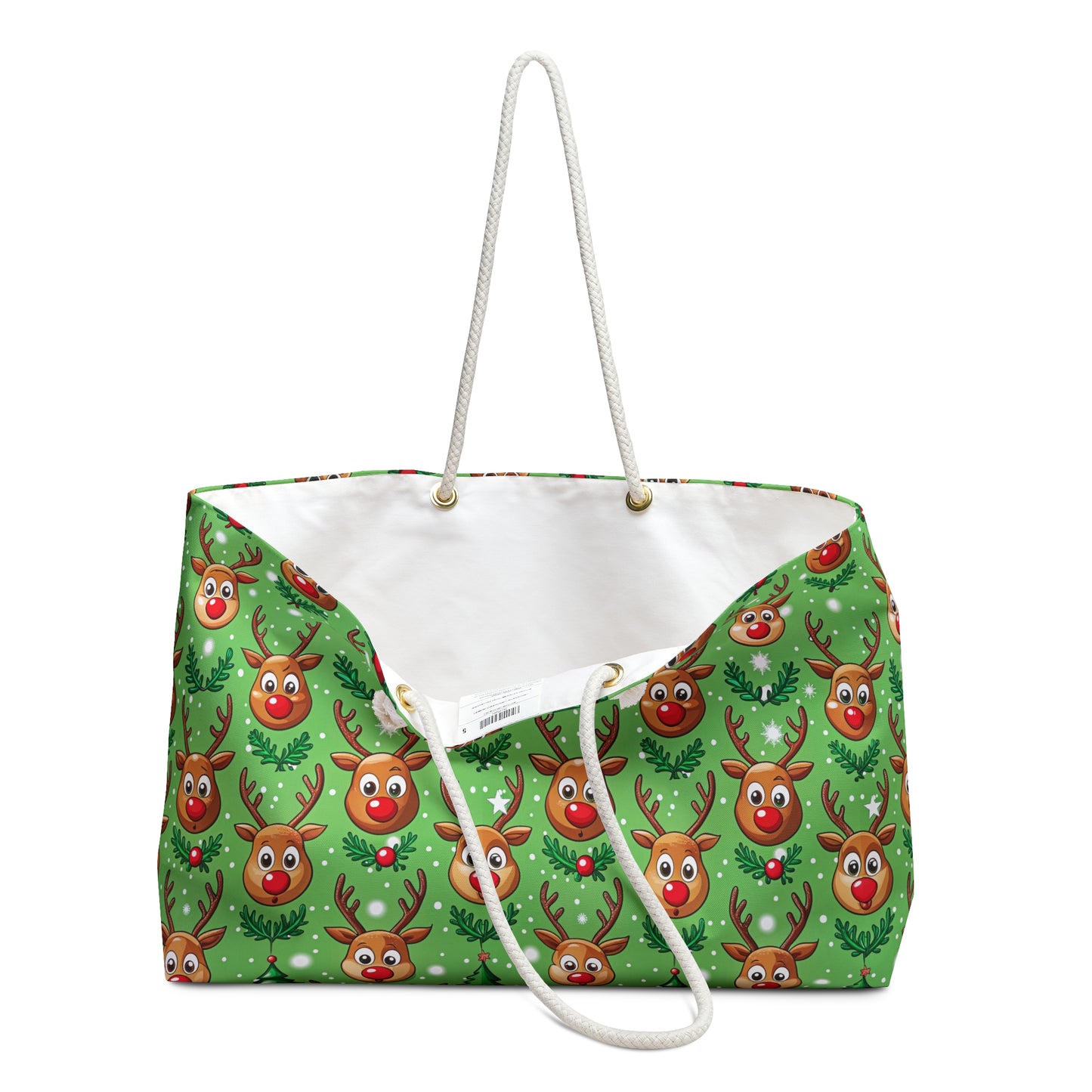 Reindeer Green Weekender Bag