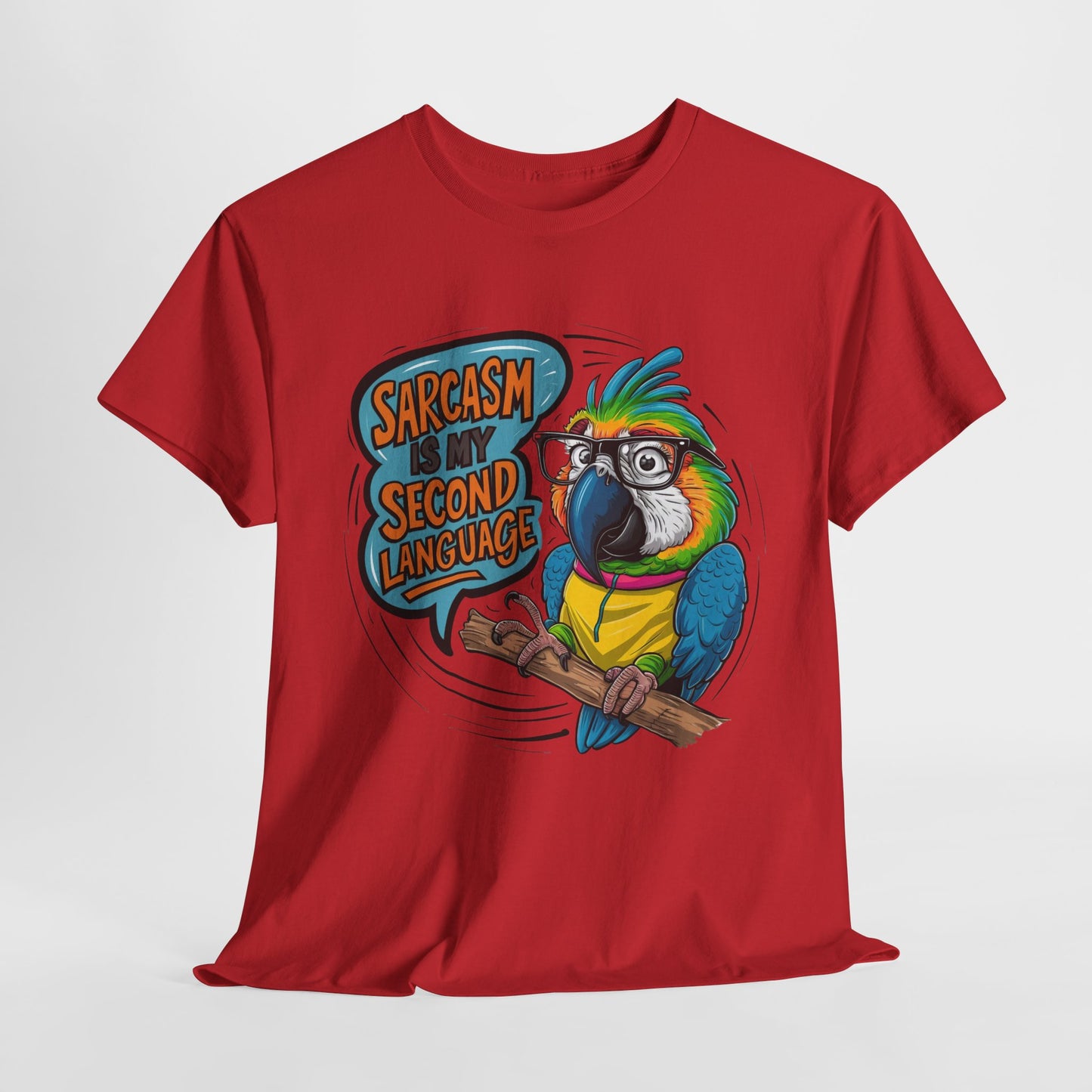 Sarcastic Parrot Unisex Heavy Cotton Tee