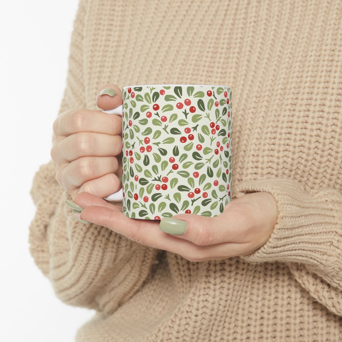 Mistletoe Berry Ceramic Mug