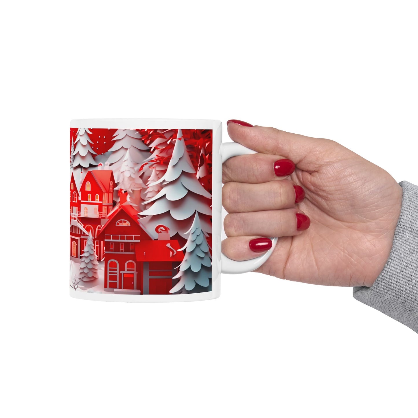 Christmas Town Ceramic Mug