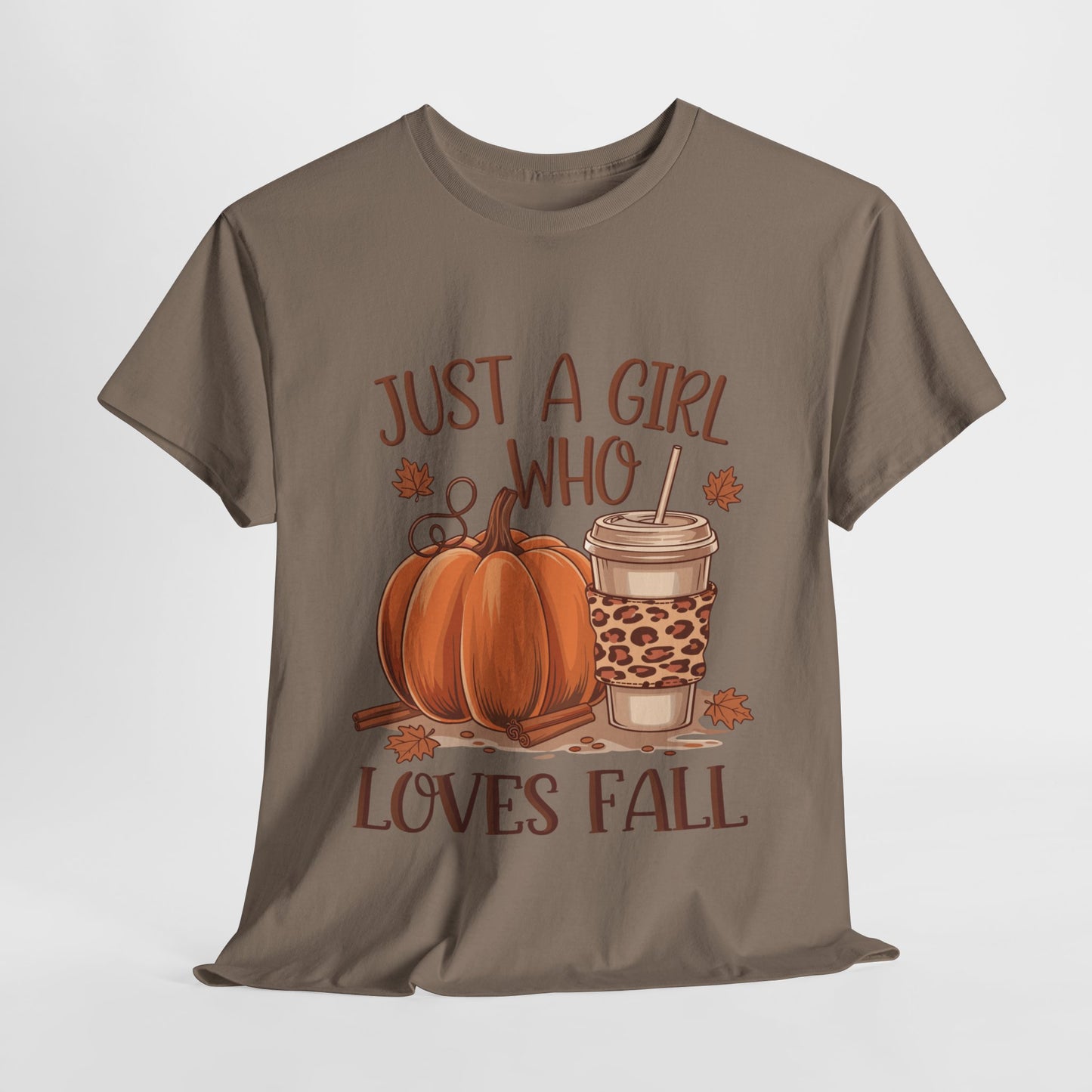 Just A Girl Who Loves Fall Unisex Heavy Cotton Tee