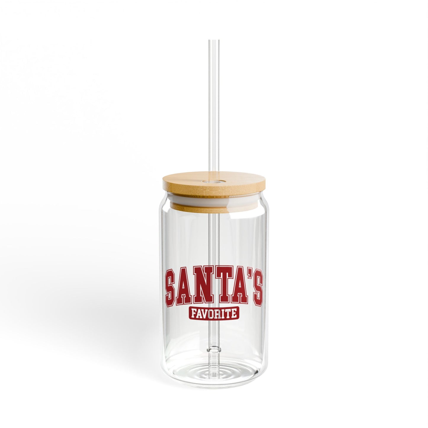 Santa's Favorite Christmas Sipper Glass