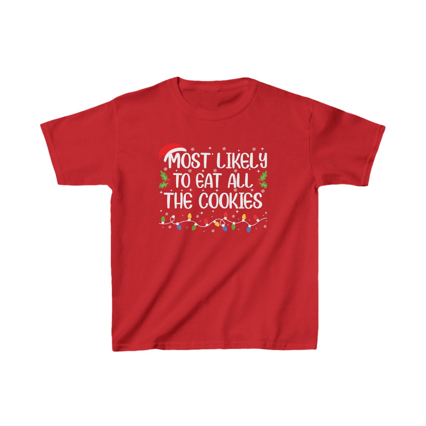 Most Likely To Eat All The Cookies Kids Tee