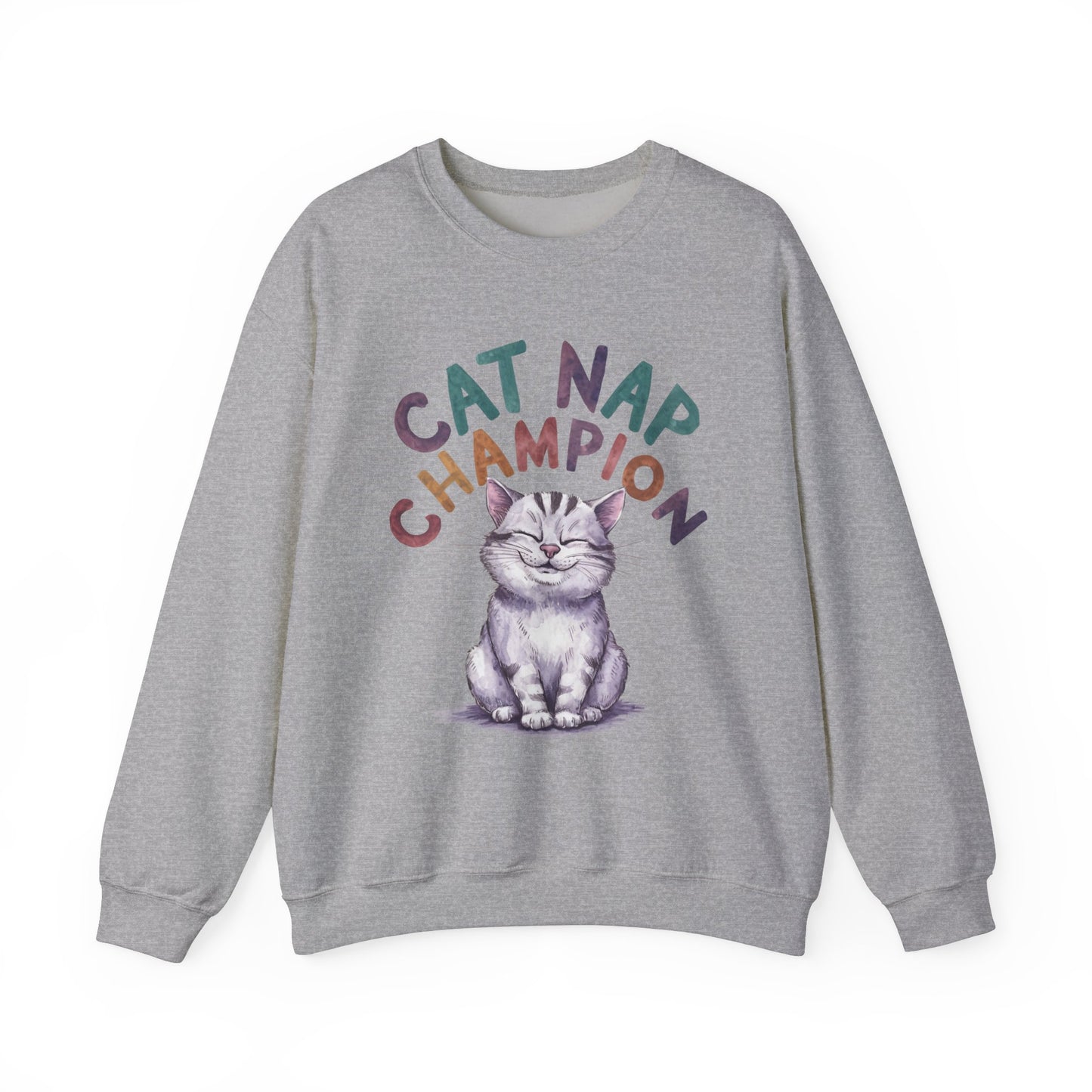 Cat Nap Champion Funny Cat Sweatshirt