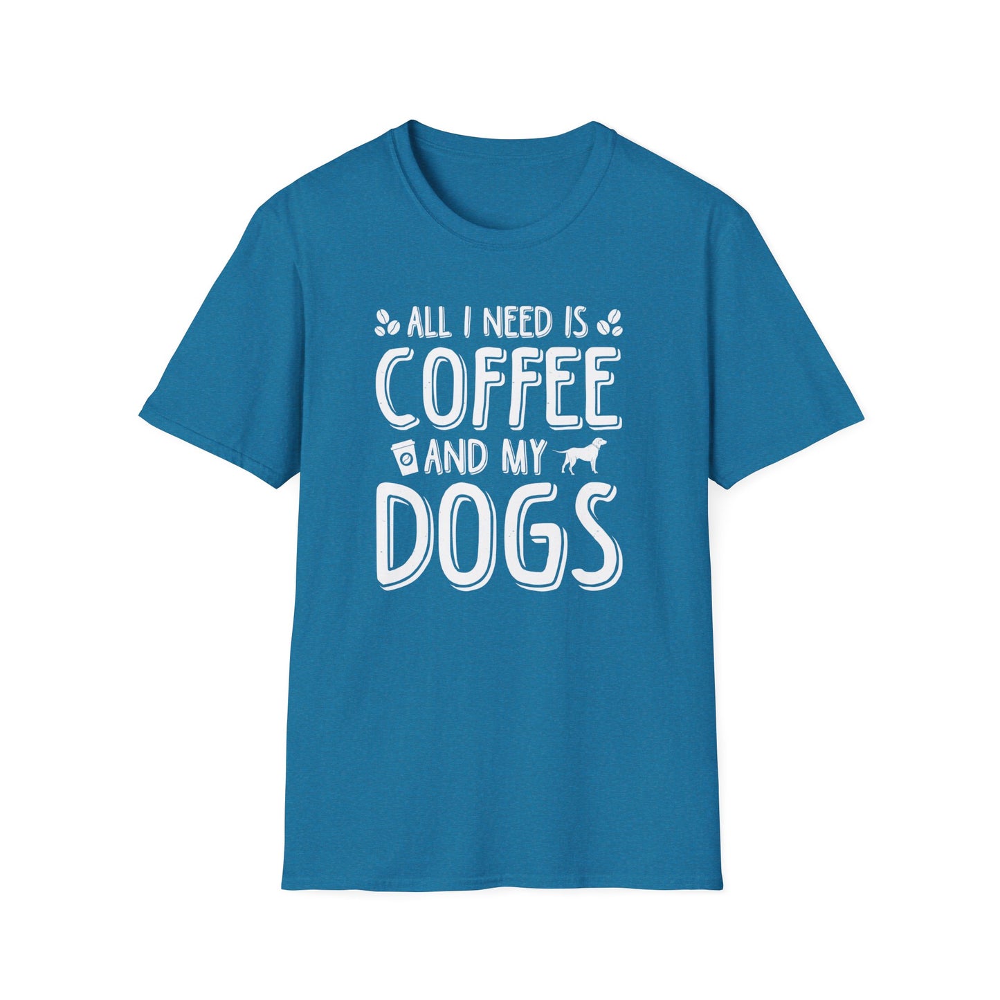 All I Need Is Coffee And My Dogs Softstyle T-Shirt