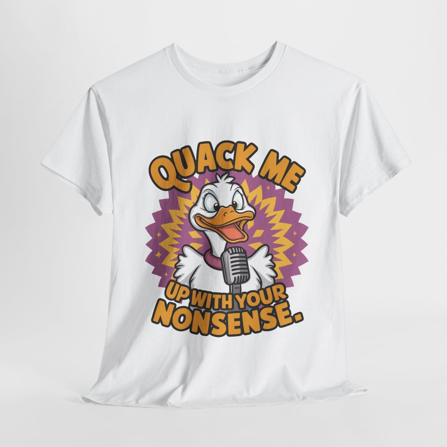 Quack Me Up Funny Duck Heavy Cotton Tee