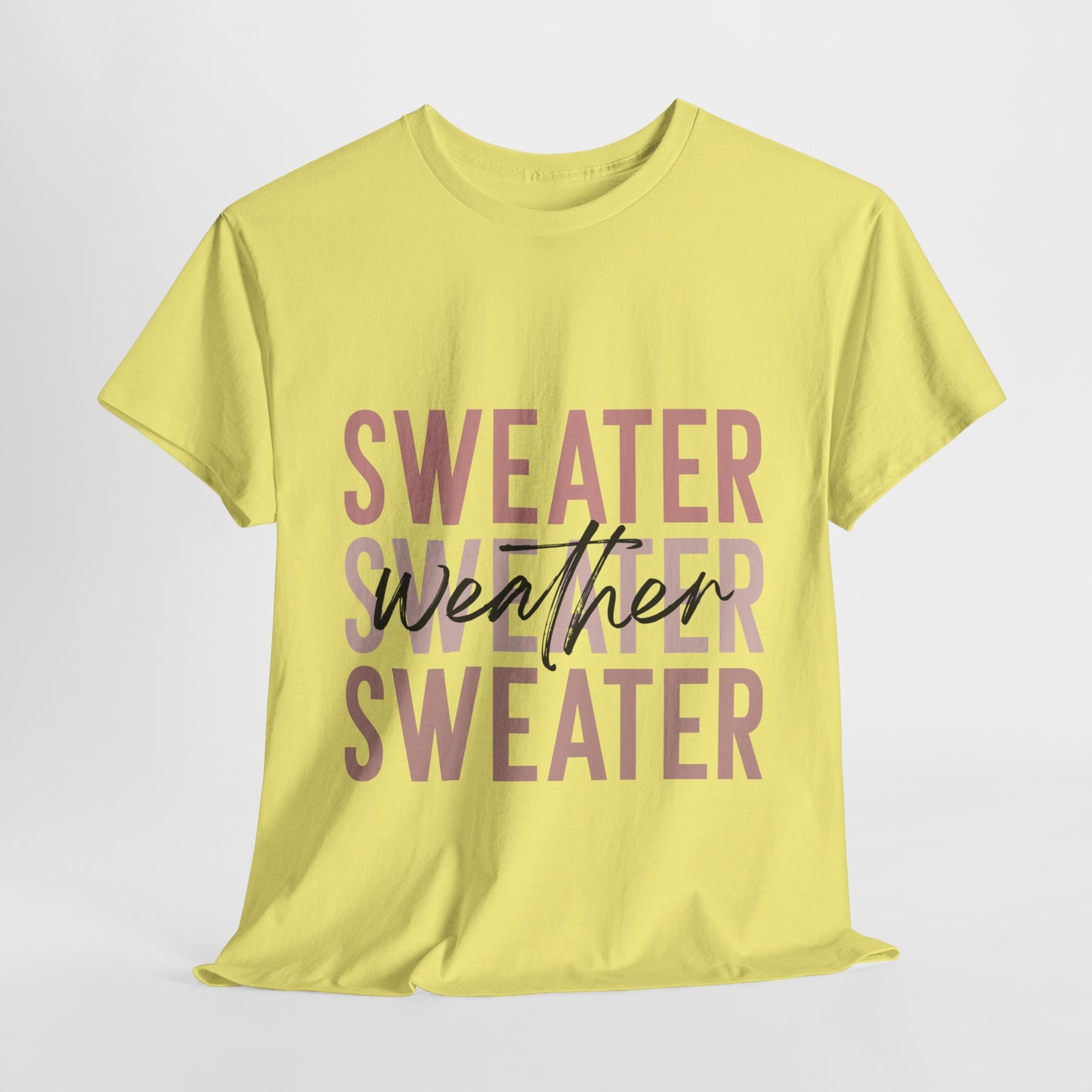 Sweater Weather Fall Unisex Heavy Cotton Tee