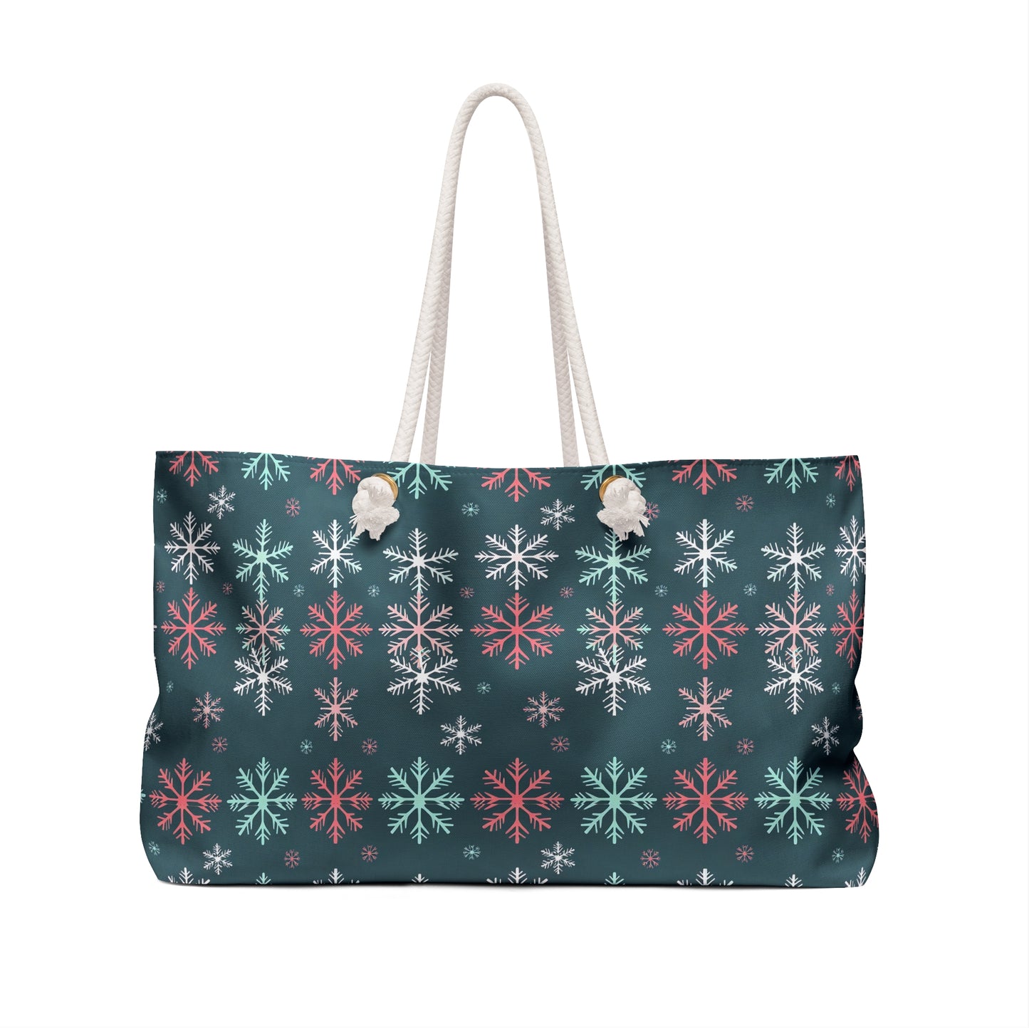 Colorful Snowflakes Weekender Bag