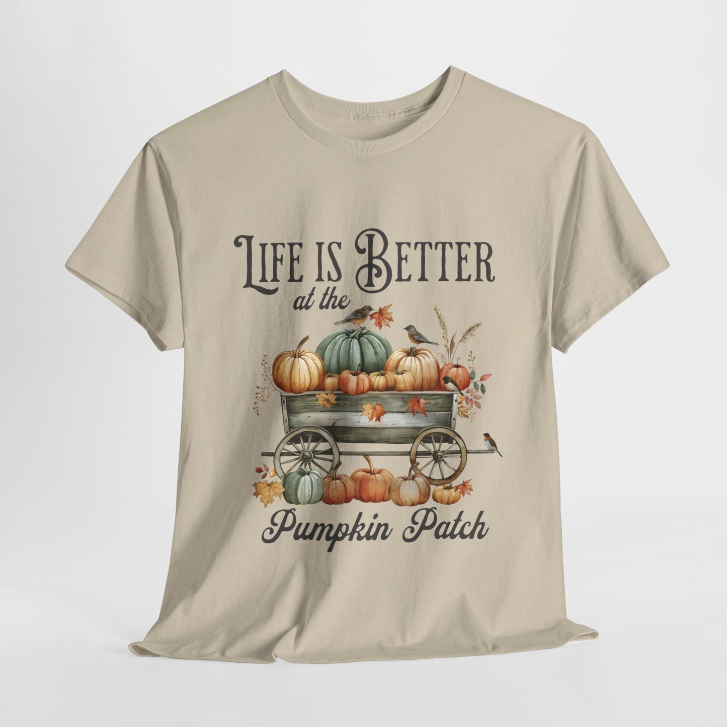 Life Is Better At The Pumpkin Patch Unisex Heavy Cotton Tee