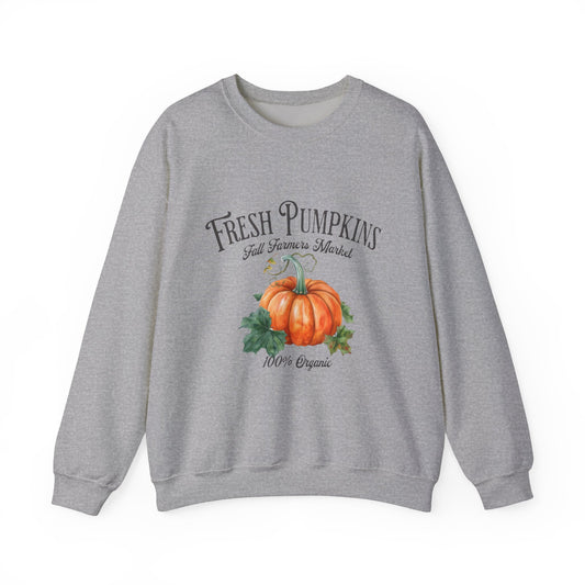 Fall Farmers Market Pumpkins Unisex Heavy Blend™ Crewneck Sweatshirt