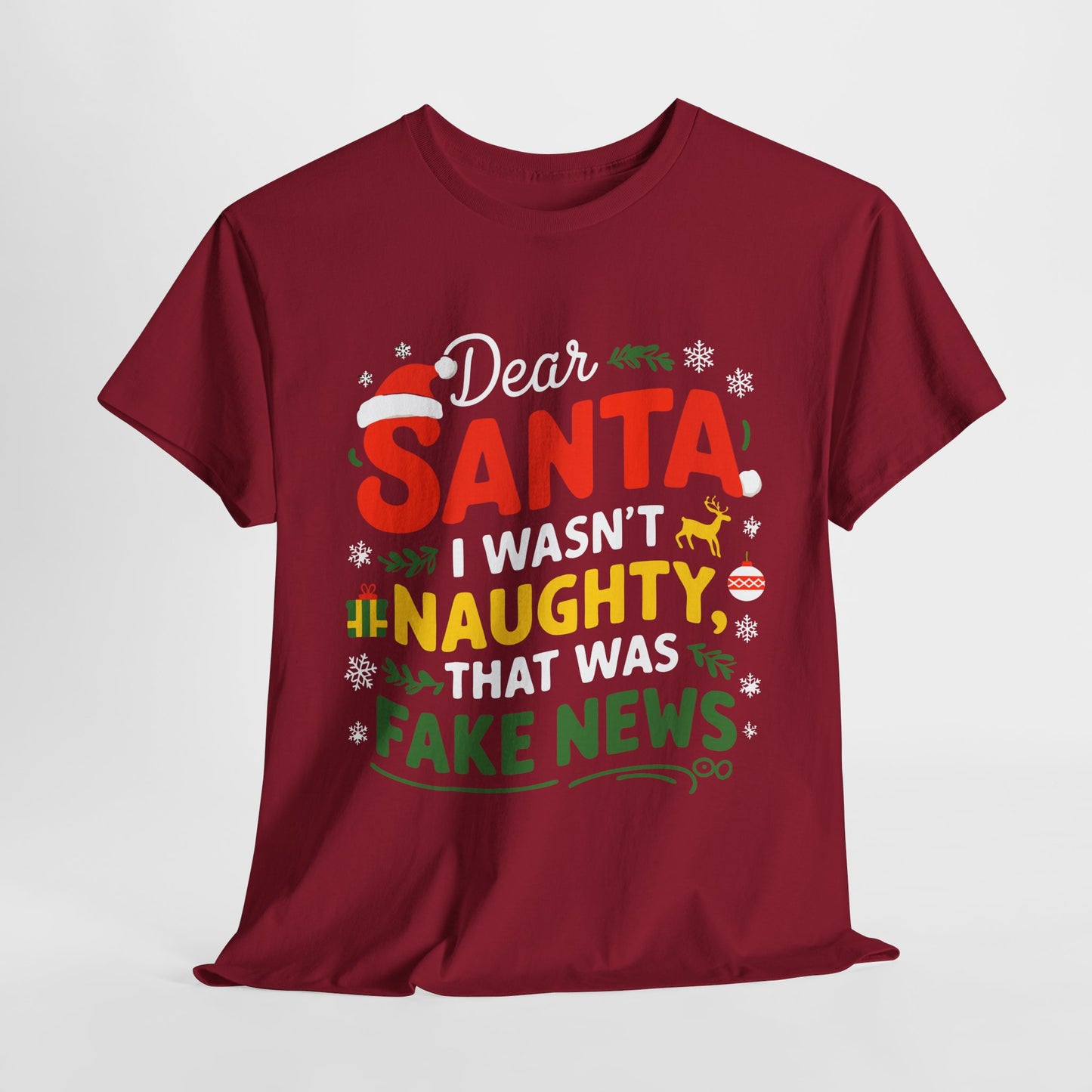 Fake News Christmas Heavy Cotton Tee