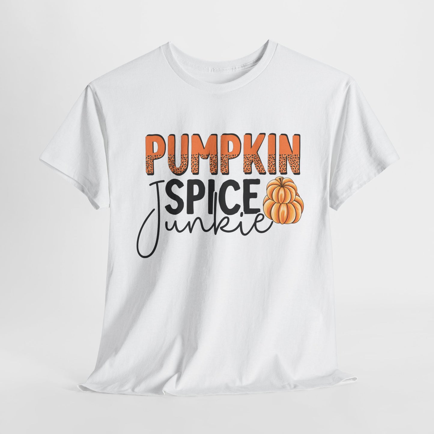 Pumpkin Spice Junkie Unisex Heavy Cotton Tee