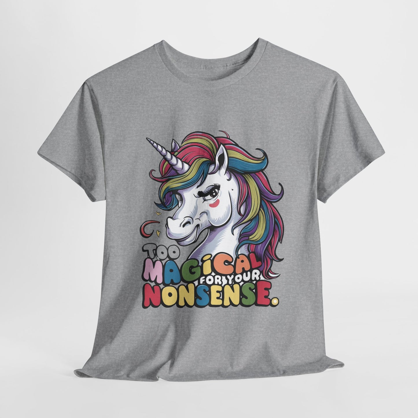 Funny Unicorn Unisex Heavy Cotton Tee