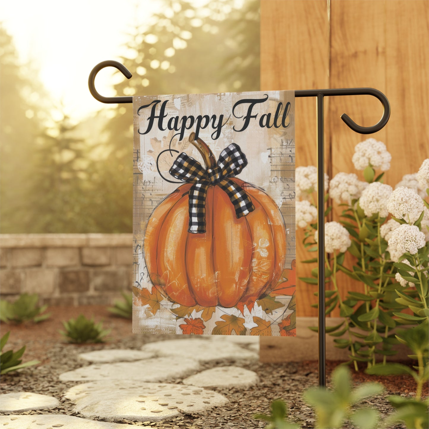 Pumpkin Happy Fall Garden & House Banner