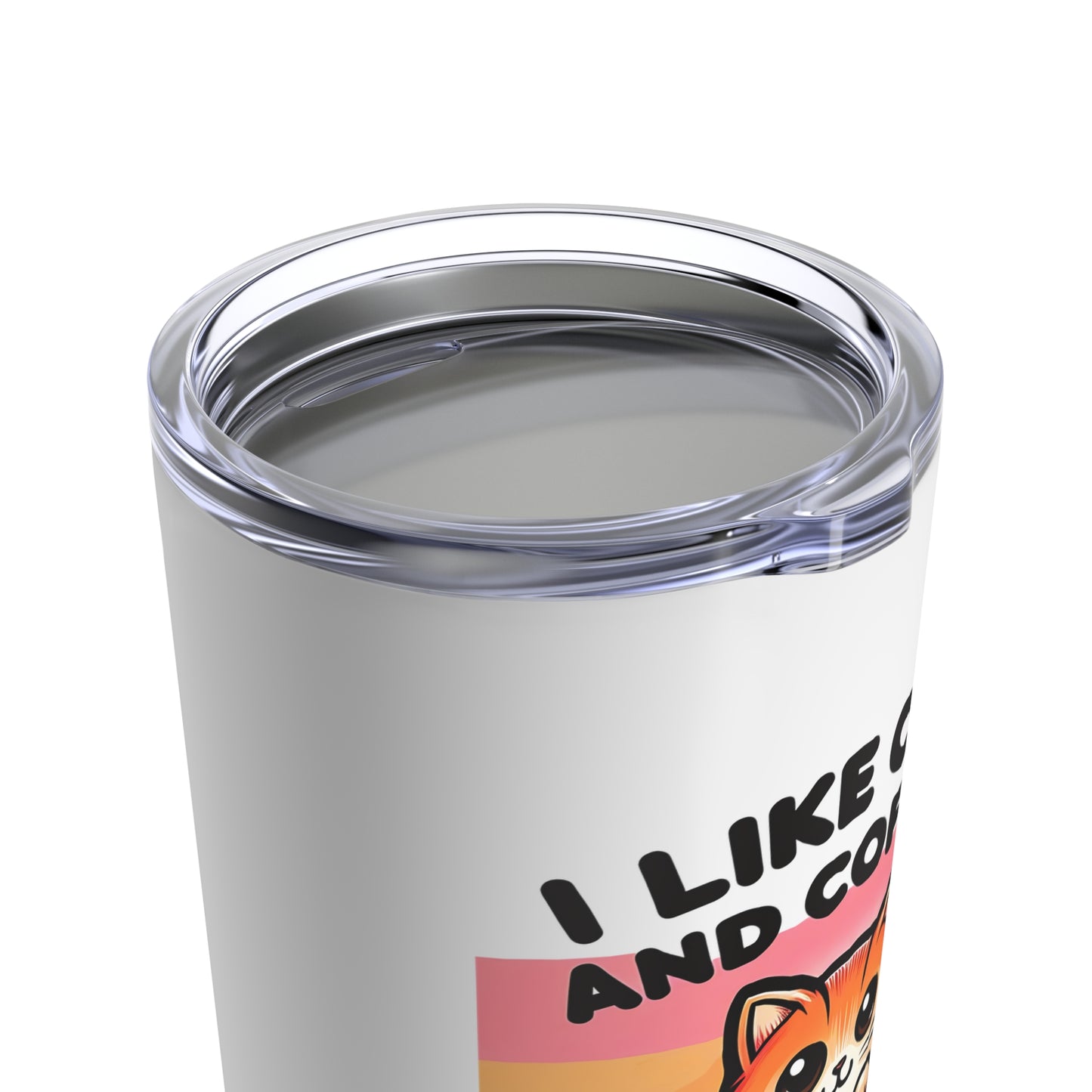 I Like Cats And Coffee Tumbler 20oz