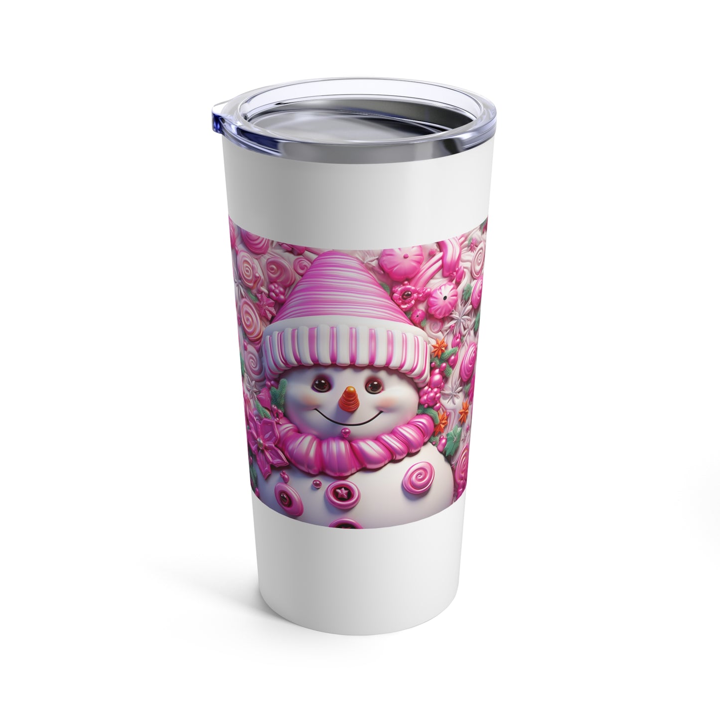 Pinky Snowman Tumbler 20oz