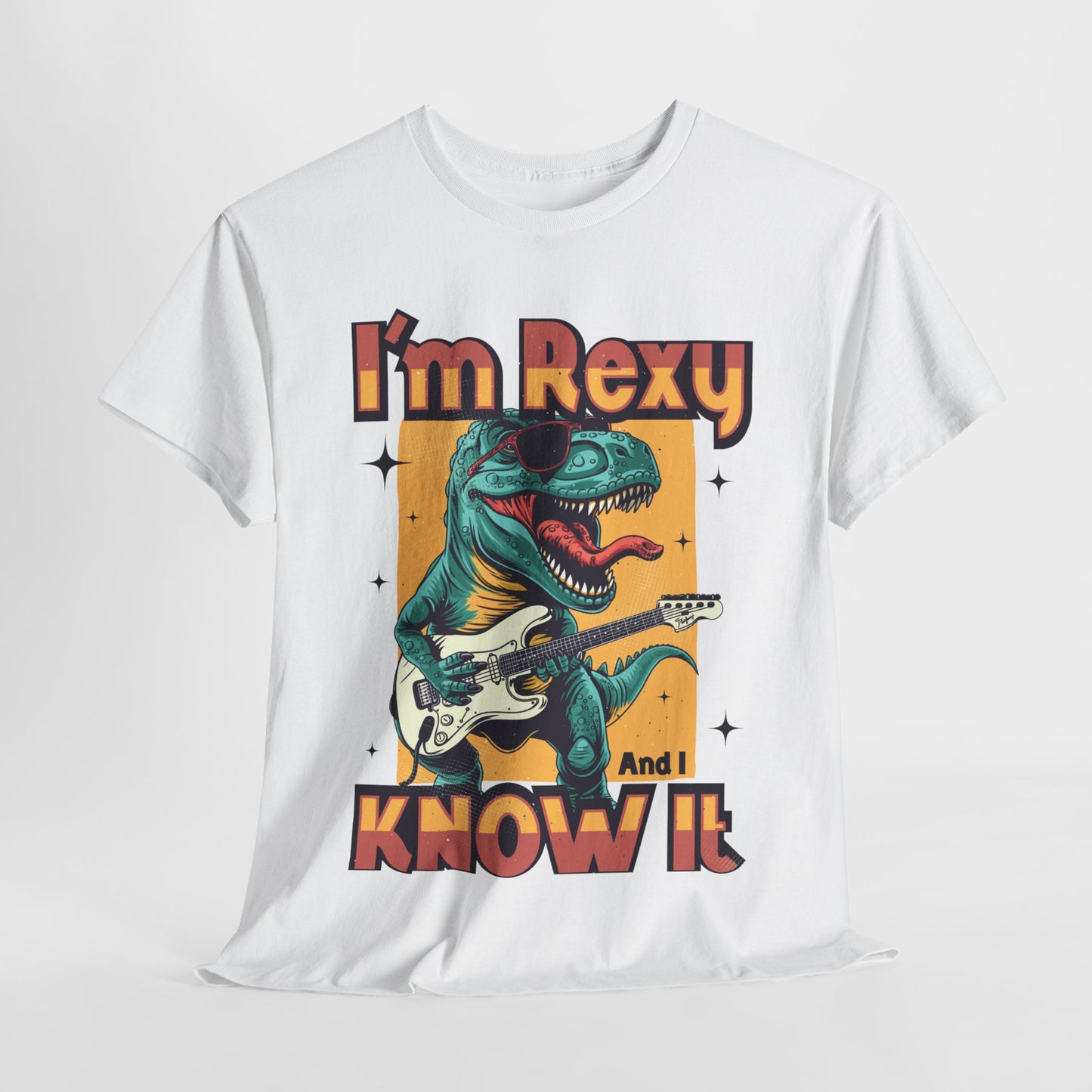 Funny Dinosaur Unisex Heavy Cotton Tee