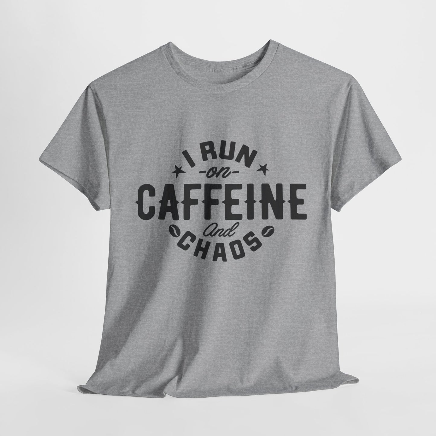 Caffeine and Chaos Unisex Heavy Cotton Tee