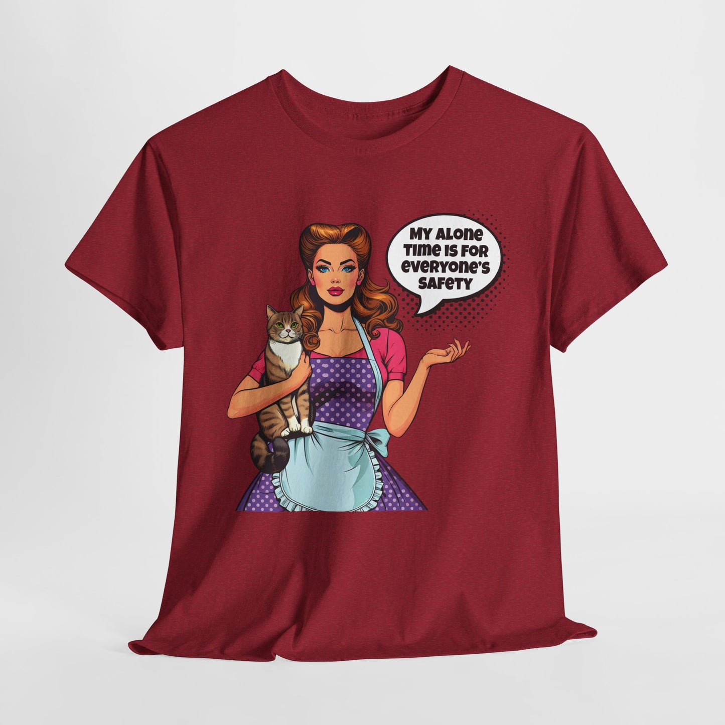 My Alone Time Funny Housewife Heavy Cotton Tee