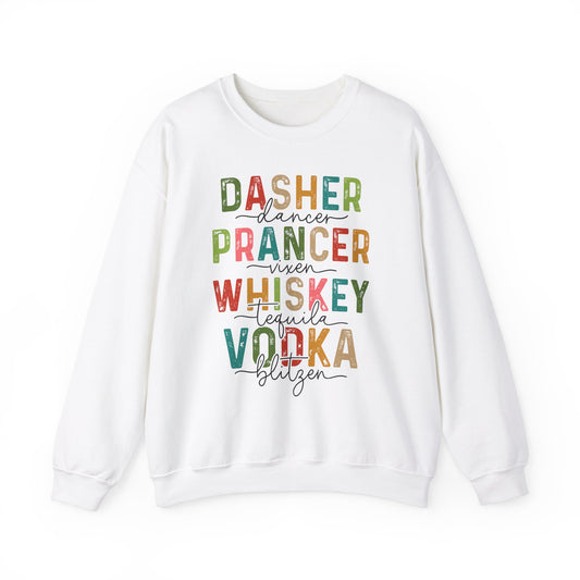 Reindeer Alcoholic Games Christmas Sweatshirt