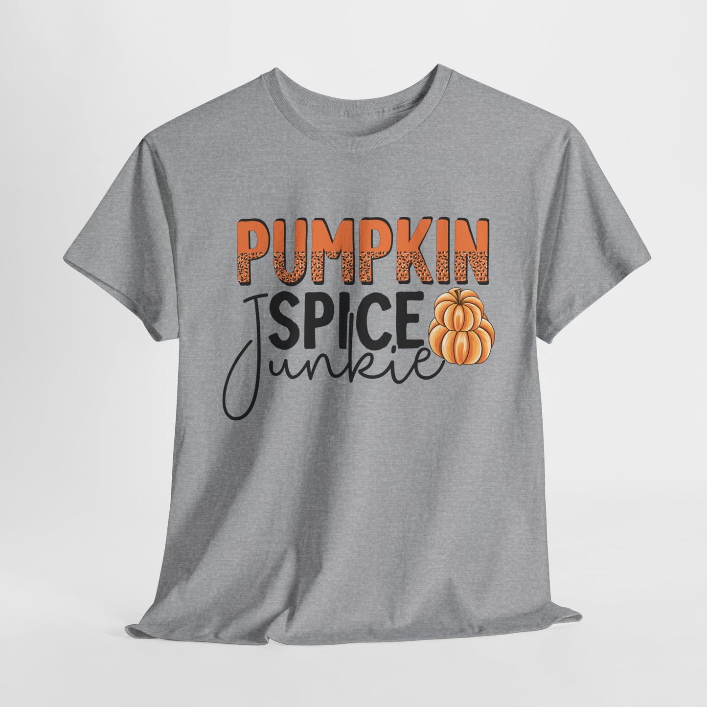 Pumpkin Spice Junkie Unisex Heavy Cotton Tee