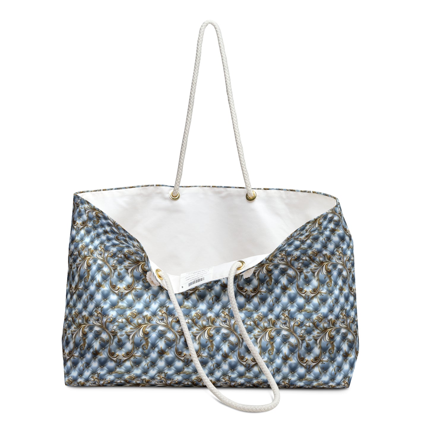 Blue Elegant Pattern Weekender Bag