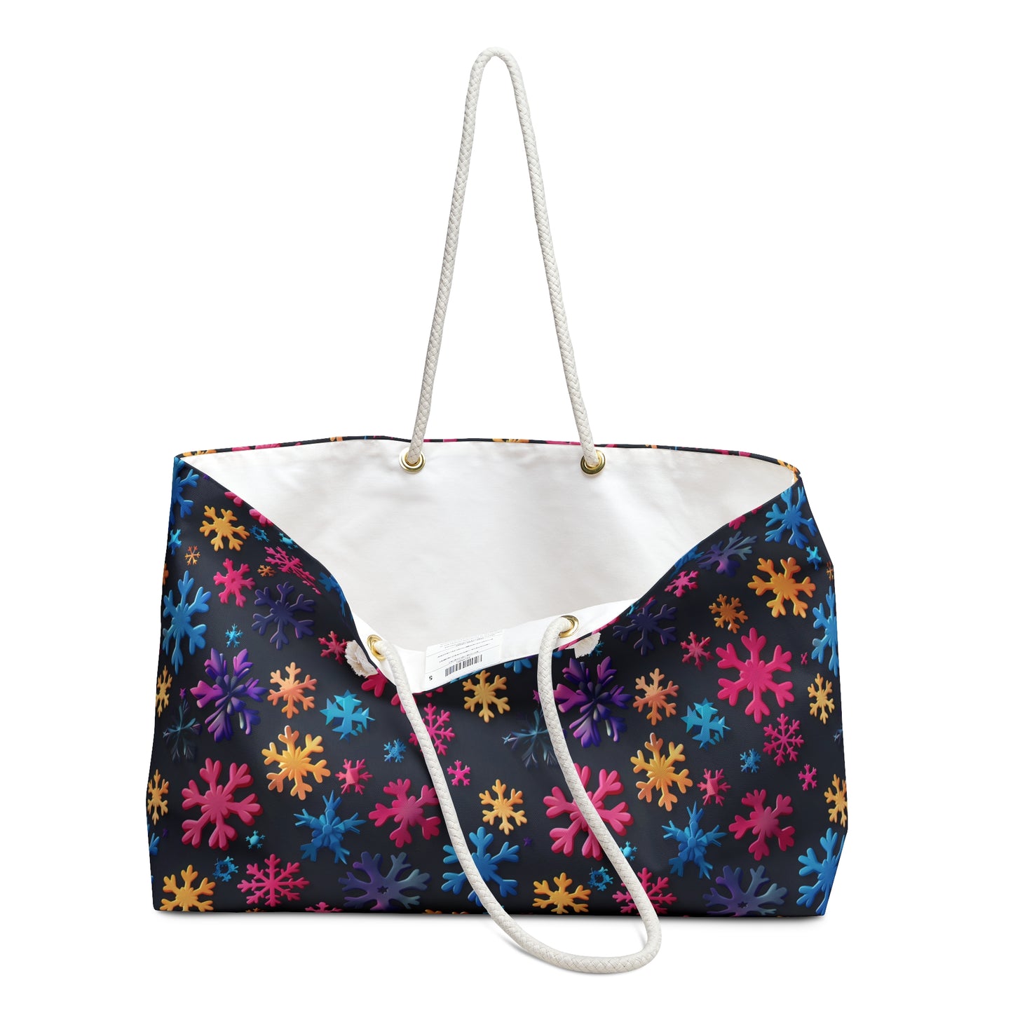 Colorful Snowflakes 3 Weekender Bag