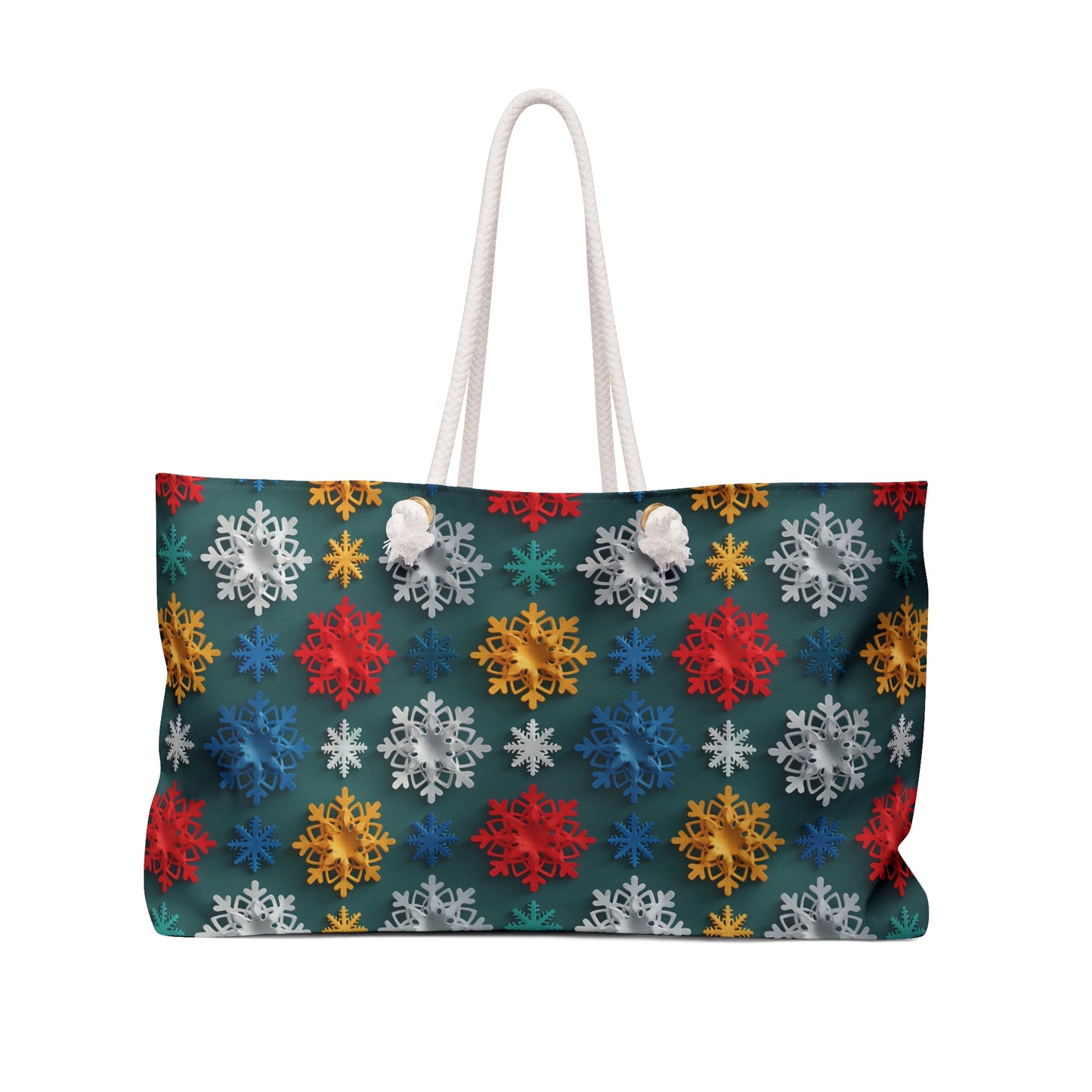 Colorful Snowflakes 5 Weekender Bag