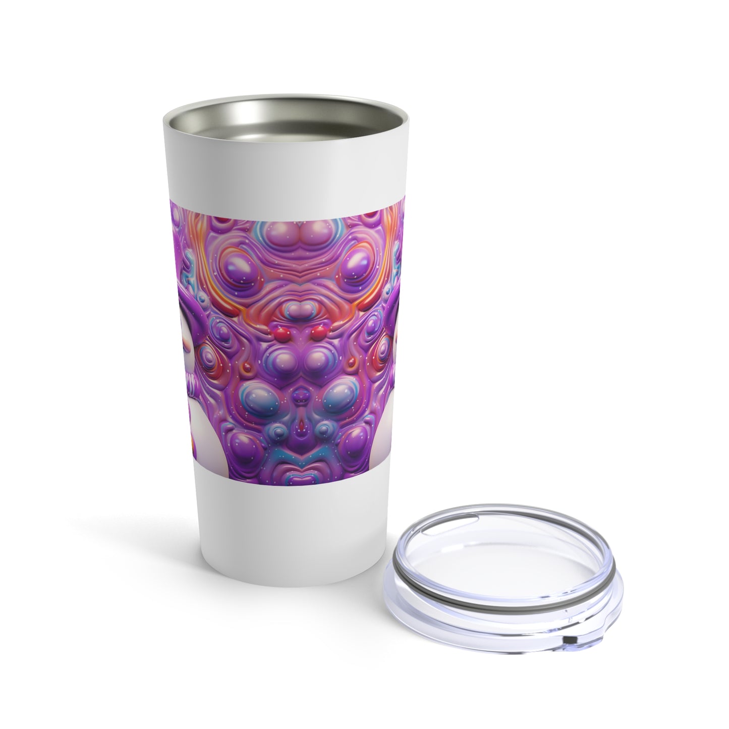 Purple Snowman Tumbler 20oz