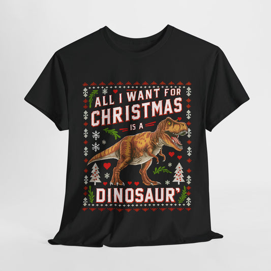 All I Want For Christmas Heavy Cotton Tee