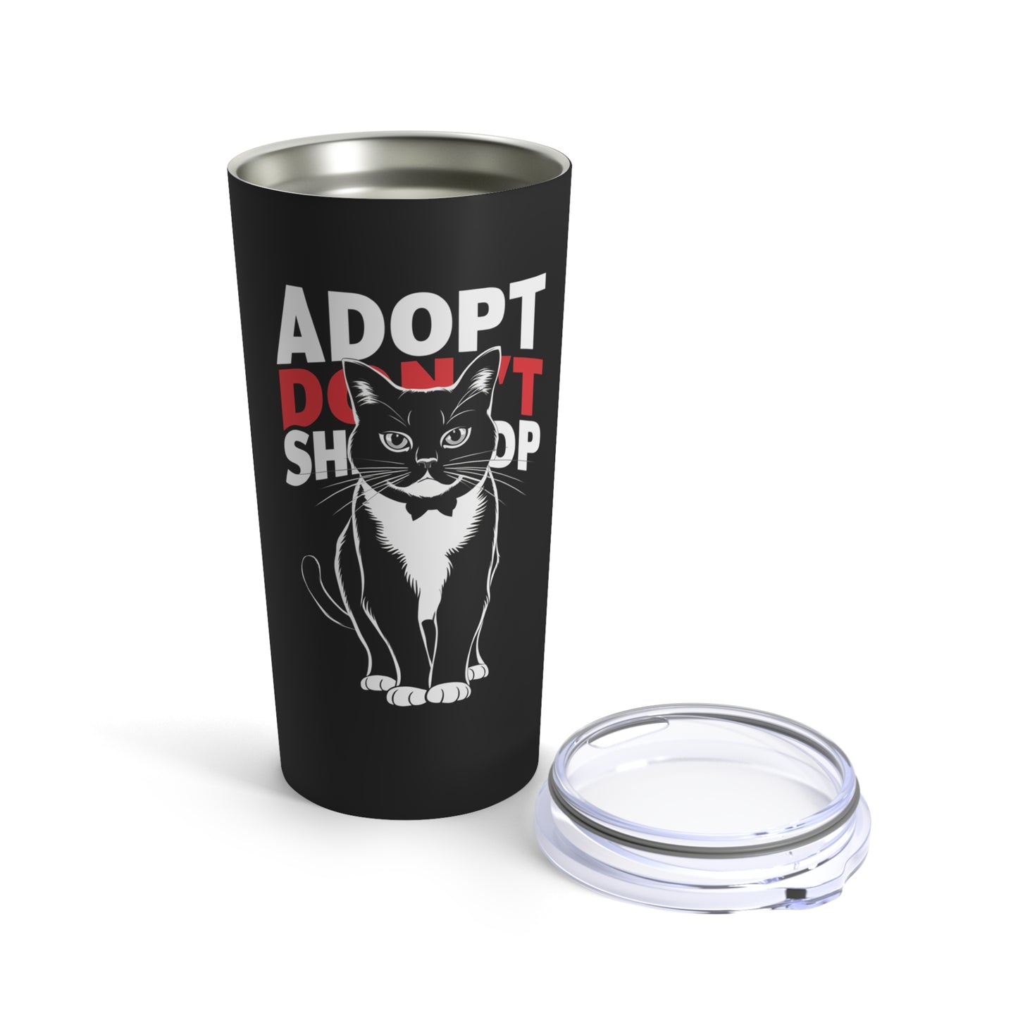 Adopt Don't Shop Cat Tumbler 20oz