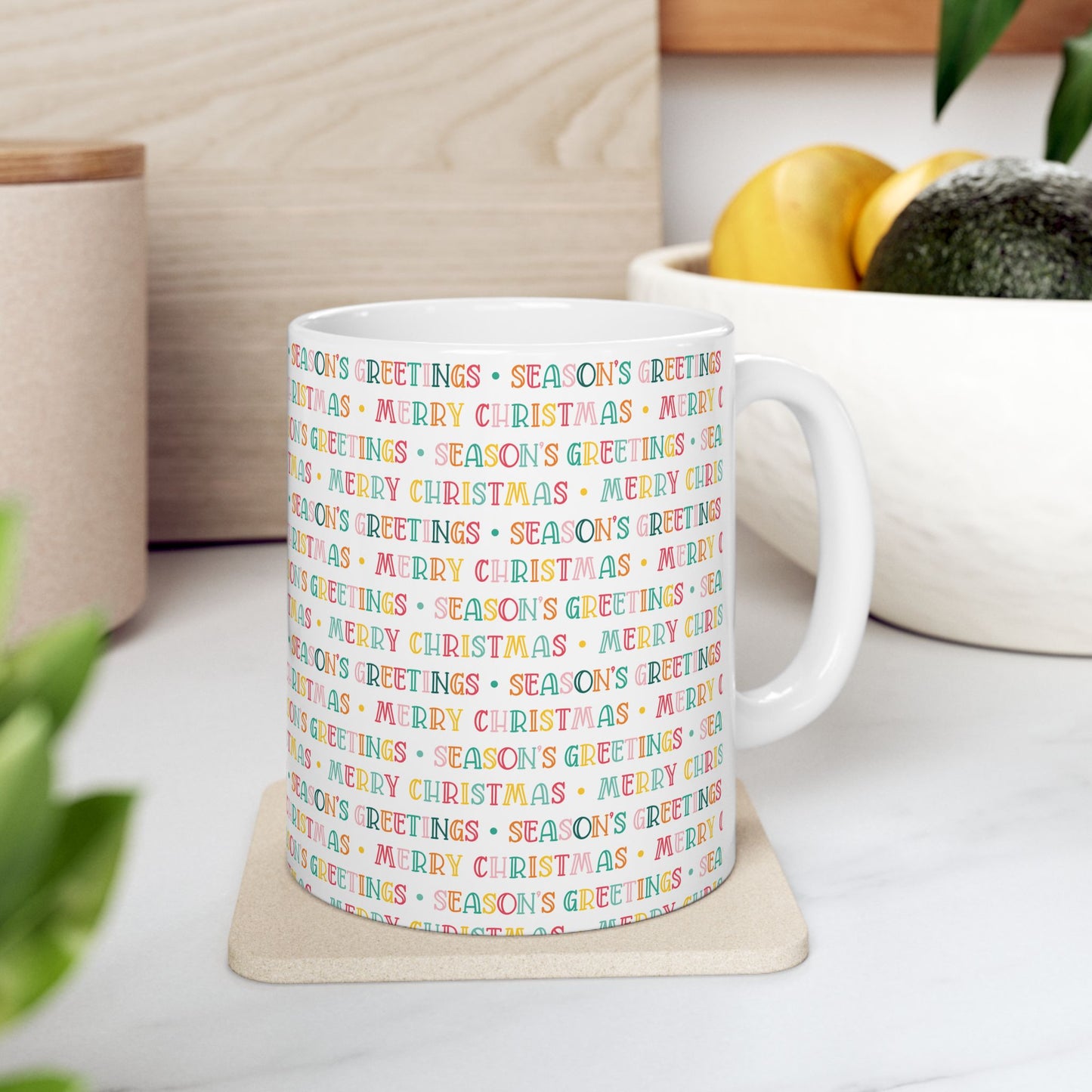 Merry Christmas Season Greetings 1 Ceramic Mug