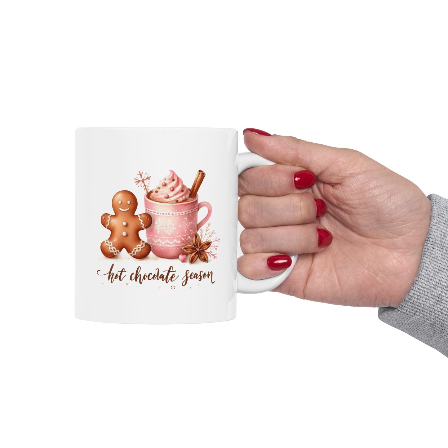 Hot Chocolate Season Christmas Ceramic Mug