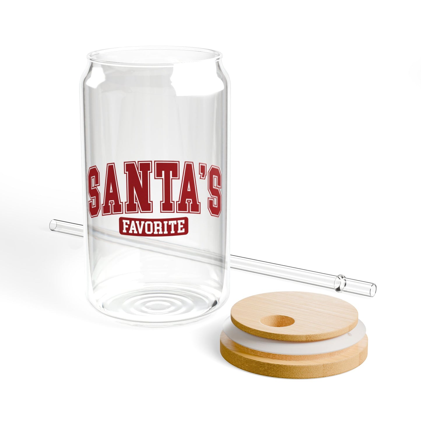 Santa's Favorite Christmas Sipper Glass