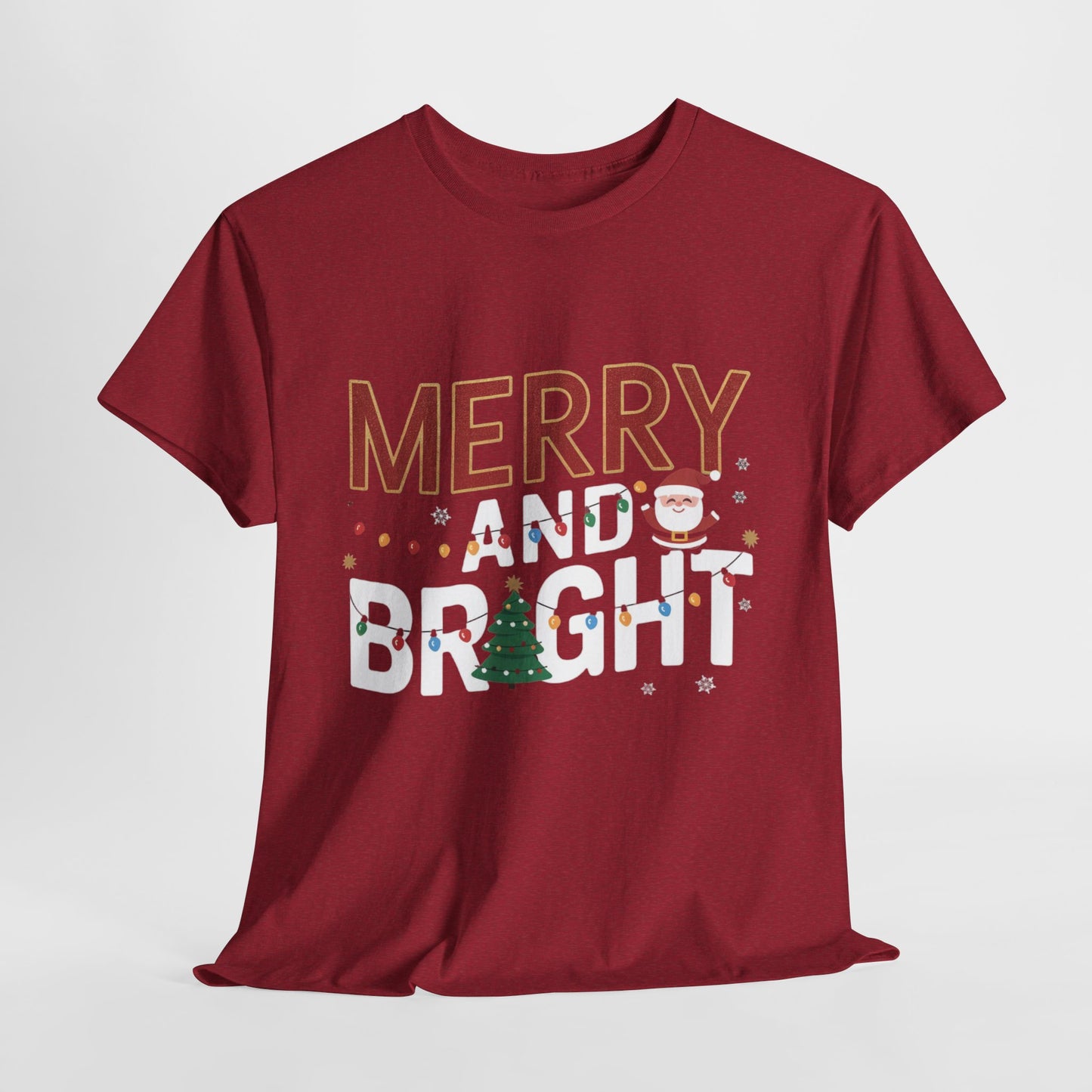 Merry and Bright 2 Heavy Cotton Tee