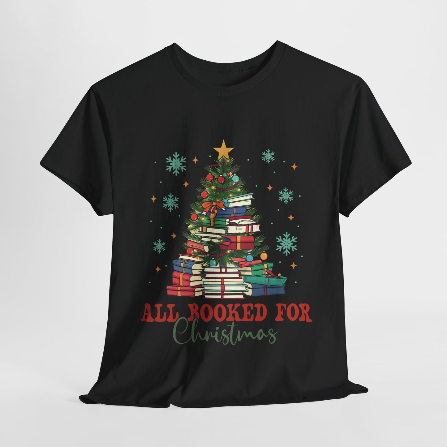 All Booked For Christmas Heavy Cotton Tee