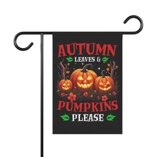 Autumn Leaves and Pumpkins Garden & House Banner