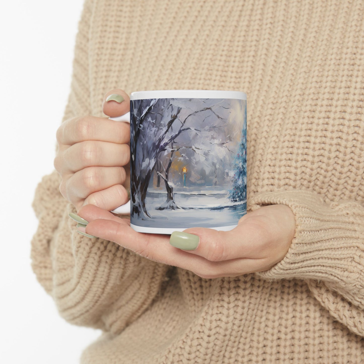 Snowy Treescape Ceramic Mug