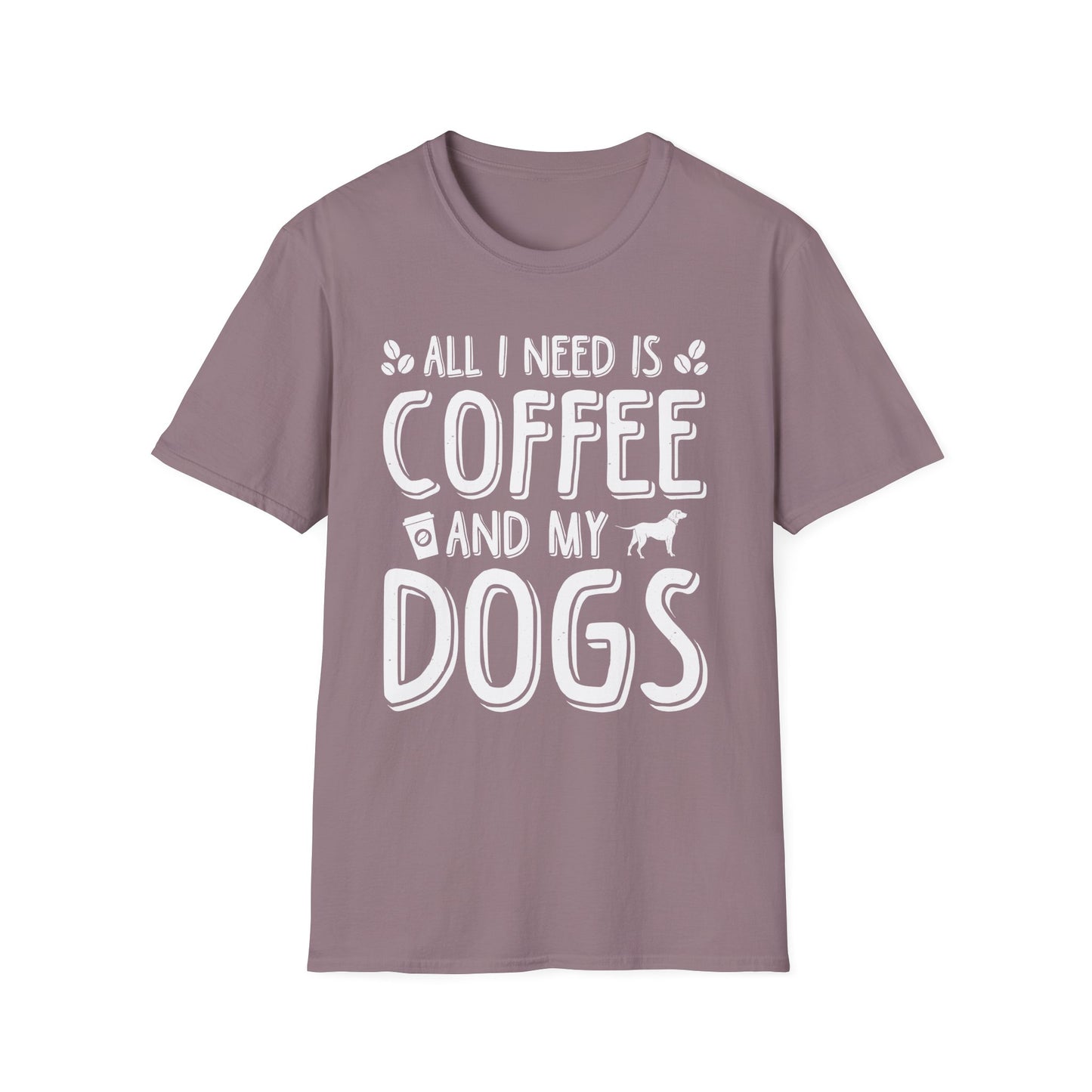 All I Need Is Coffee And My Dogs Softstyle T-Shirt