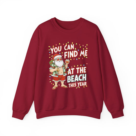 At The Beach This Year Christmas Sweatshirt