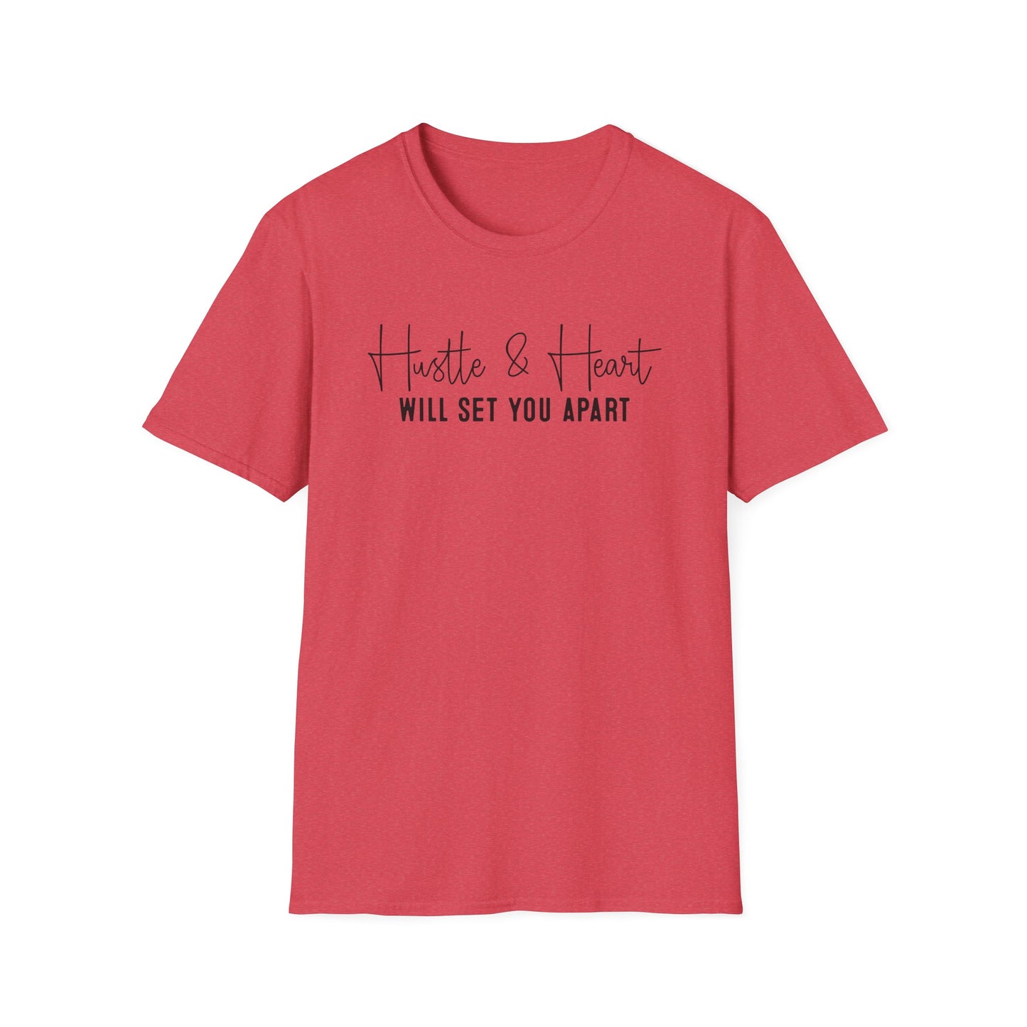 Hustle and Heart Entrepreneur Inspirational Softstyle T-Shirt