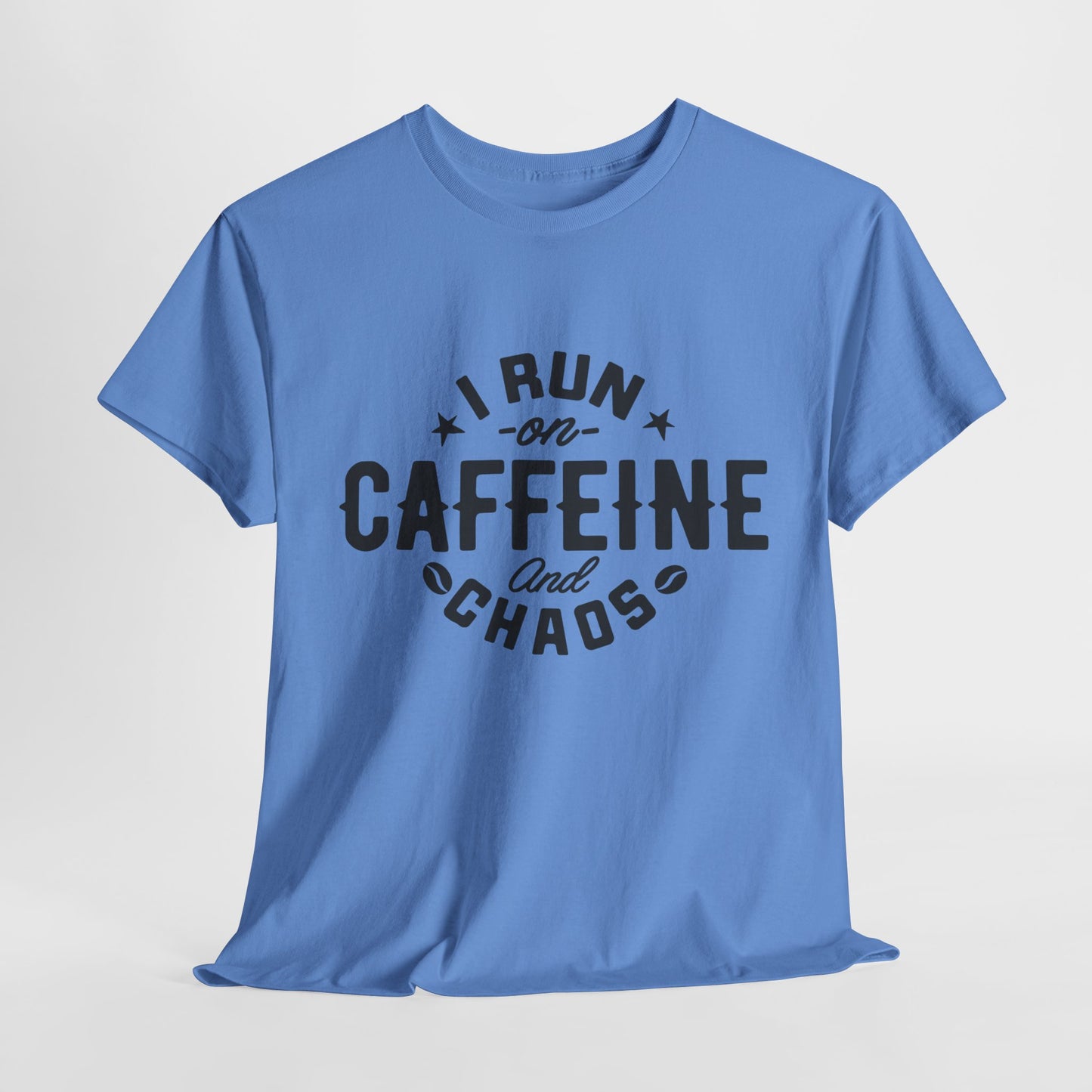 Caffeine and Chaos Unisex Heavy Cotton Tee